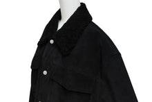 画像をギャラリービューアに読み込む, 極美品 Christian Dior クリスチャンディオール ムートン レザー ジャケット 213l437a0487 サイズ52 ブラック レザー 中古 4b010463