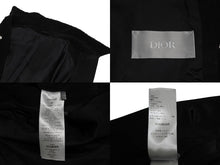 画像をギャラリービューアに読み込む, 極美品 Christian Dior クリスチャンディオール ムートン レザー ジャケット 213l437a0487 サイズ52 ブラック レザー 中古 4b010463