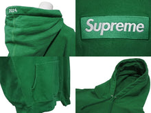 画像をギャラリービューアに読み込む, 極美品 Supreme シュプリーム ボックスロゴ スウェット パーカー グリーン トップス フーディ サイズXL 中古 4b010464
