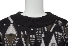 画像をギャラリービューアに読み込む, 極美品 VETEMENTS ヴェトモン COLLECTION デストロイニット カーディガン 総柄 コットン ブラウン 4b010466