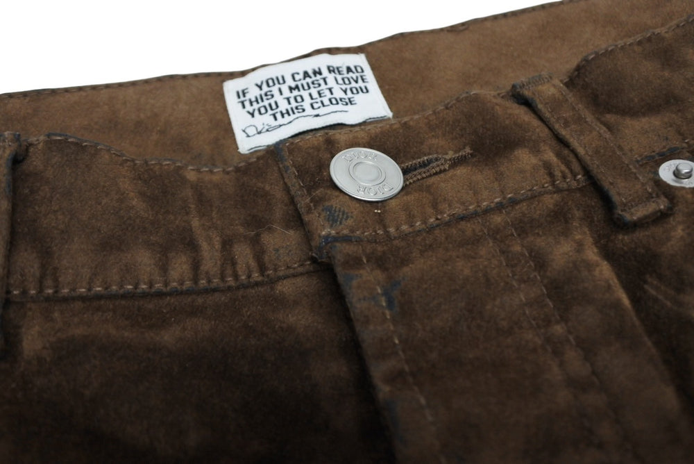 CHRISTIAN DIOR クリスチャンディオール Cactus Jack カクタスジャック スウェードパンツ ブラウン サイズ31 美品 中古 4b010467