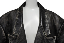 画像をギャラリービューアに読み込む, 極美品 READY MADE レディメイド ダブルテーラードジャケット RE-LE-BK-00-00-239 サイズ4 馬革 フェード ヴィンテージ加工 中古 4b010471