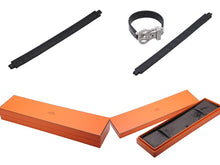 画像をギャラリービューアに読み込む, 極美品 HERMES エルメス Boucle Sellier ブックルセリエ ブレスレット □I刻印 ポロサス ブラック パヴェダイヤ Au750WG 中古 4b010475