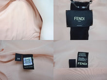 画像をギャラリービューアに読み込む, 極美品 FENDI フェンディ ファーコート ジャケット ラム シルク ファージャケット PR13-15-1842-A ピンク サイズ36 ブラック ピンク 中古 4b010478