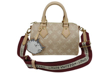 Load image into Gallery viewer, 新品未使用 LOUIS VUITTON ルイヴィトン スピーディ バンドリエール 20 2WAYバッグ M15151 ミャオウグラム キャンバス ベージュ 中古 4b010487