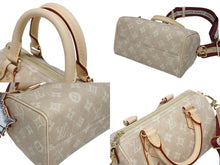 Load image into Gallery viewer, 新品未使用 LOUIS VUITTON ルイヴィトン スピーディ バンドリエール 20 2WAYバッグ M15151 ミャオウグラム キャンバス ベージュ 中古 4b010487