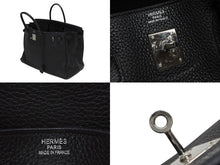 画像をギャラリービューアに読み込む, 極美品 HERMES エルメス バーキン40 ブラック トゴ 40cm ◻︎M刻印 シルバー金具 ハンドバッグ 中古 4b010493