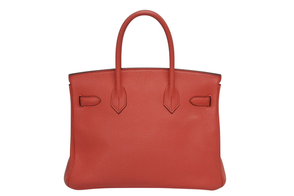 HERMES エルメス バーキン30 ハンドバッグ ローズジャイプール トゴ シルバー金具 □O刻印 2011年 美品 中古 4b010494