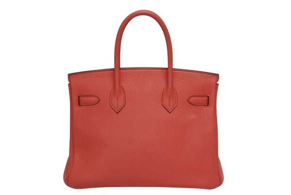 HERMES Birkin 30 handbag Rose Jaipur Togo Silver hardware □O stamp 2011 Good condition Used 4b010494
