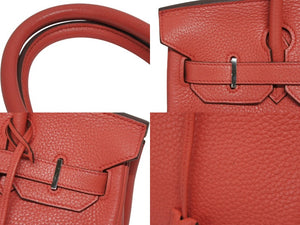 HERMES Birkin 30 handbag Rose Jaipur Togo Silver hardware □O stamp 2011 Good condition Used 4b010494