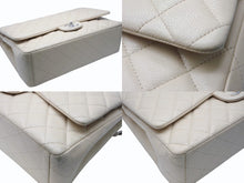 画像をギャラリービューアに読み込む, CHANEL シャネル デカマトラッセ33 Wフラップ Wチェーンショルダーバッグ 15番台 キャビアスキン ココマーク ベージュ 美品 中古 4b010495