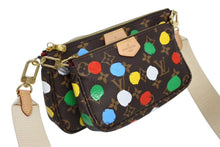 画像をギャラリービューアに読み込む, 新品同様 LOUIS VUITTON ルイヴィトン 草間彌生 ミュルティ ポシェット アクセソワール M46385 モノグラムキャンバス マルチカラー 中古 4b010499