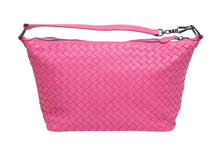 画像をギャラリービューアに読み込む, 新品同様 BOTTEGA VENETA ボッテガヴェネタ イントレチャート ワンショルダーバッグ ハンドバッグ ピンク 中古 4b010502