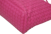 画像をギャラリービューアに読み込む, 新品同様 BOTTEGA VENETA ボッテガヴェネタ イントレチャート ワンショルダーバッグ ハンドバッグ ピンク 中古 4b010502