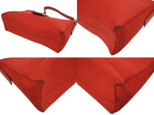 画像をギャラリービューアに読み込む, FENDI フェンディ マンマバケット ワンショルダーバッグ 09161153001 キャンバス レザー レッド シルバー金具 美品 中古 4b010504