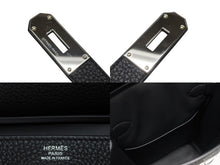 画像をギャラリービューアに読み込む, 新品未使用 エルメス HERMES アッカドPM W刻印 ワンショルダーバッグ ブラック トゴ 新型 シルバー金具 中古 4b010505