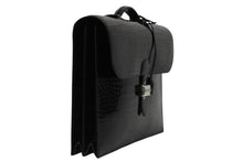 画像をギャラリービューアに読み込む, 新品同様 HERMES エルメス サック ア デペッシュ 38 ブリーフケース ポロサス ブラック シルバー金具 □J刻印 中古 4b010507