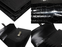 画像をギャラリービューアに読み込む, 新品同様 HERMES エルメス サック ア デペッシュ 38 ブリーフケース ポロサス ブラック シルバー金具 □J刻印 中古 4b010507