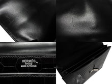 画像をギャラリービューアに読み込む, 新品同様 HERMES エルメス サック ア デペッシュ 38 ブリーフケース ポロサス ブラック シルバー金具 □J刻印 中古 4b010507