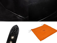 画像をギャラリービューアに読み込む, 新品同様 HERMES エルメス サック ア デペッシュ 38 ブリーフケース ポロサス ブラック シルバー金具 □J刻印 中古 4b010507