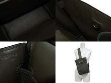 画像をギャラリービューアに読み込む, 新品同様 エルメス HERMES アッカドPM U刻印 ヴェール ドゥ グリワンショルダーバッグ カーキ シルバー金具 中古 4b010520