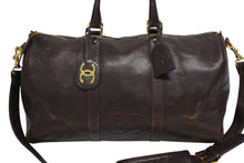 画像をギャラリービューアに読み込む, CHANEL シャネル ボストンバッグ 2WAYバッグ 3番台 ココマーク キャビアスキン ブラウン ゴールド金具 良品 中古 4b010524