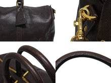 画像をギャラリービューアに読み込む, CHANEL シャネル ボストンバッグ 2WAYバッグ 3番台 ココマーク キャビアスキン ブラウン ゴールド金具 良品 中古 4b010524