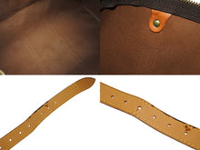 画像をギャラリービューアに読み込む, LOUIS VUITTON ルイヴィトン キーポル55 ボストンバッグ M41424 モノグラム PVC ヌメ革 ブラウン 良品 中古 4b010526