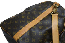 画像をギャラリービューアに読み込む, LOUIS VUITTON ルイヴィトン キーポル バンドリエール55 ボストンバッグ M41414 モノグラム ブラウン 良品 中古 4b010527