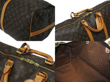 画像をギャラリービューアに読み込む, LOUIS VUITTON ルイヴィトン キーポル バンドリエール55 ボストンバッグ M41414 モノグラム ブラウン 良品 中古 4b010527