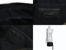 画像をギャラリービューアに読み込む, SAINT LAURENT サンローラン ルー カメラバッグ ショルダーバッグ 520534 レザー キルティング ブラック シルバー金具 美品 中古 4b010529