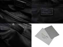 画像をギャラリービューアに読み込む, 極美品 ChristianDior クリスチャンディオール トロッター ダブルサドルバッグ ガリアーノ期 レザー ブラック シルバー金具 中古 4b010530