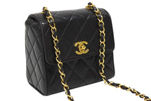 画像をギャラリービューアに読み込む, 極美品 CHANEL シャネル Sフラップ Sチェーンショルダーバッグ 3番台 ココマーク ラムスキン ブラック ゴールド金具 中古 4b010531