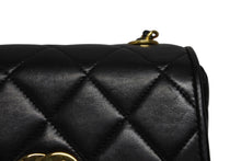 画像をギャラリービューアに読み込む, 極美品 CHANEL シャネル Sフラップ Sチェーンショルダーバッグ 3番台 ココマーク ラムスキン ブラック ゴールド金具 中古 4b010531