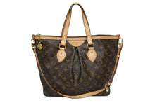 画像をギャラリービューアに読み込む, 極美品 LOUIS VUITTON ルイヴィトン パレルモPM 2WAY ハンドバッグ M40145 モノグラム PVC ヌメ革 ゴールド金具 中古 4b010533