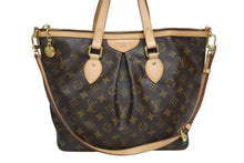 画像をギャラリービューアに読み込む, 極美品 LOUIS VUITTON ルイヴィトン パレルモPM 2WAY ハンドバッグ M40145 モノグラム PVC ヌメ革 ゴールド金具 中古 4b010533