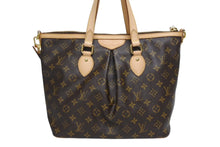 画像をギャラリービューアに読み込む, 極美品 LOUIS VUITTON ルイヴィトン パレルモPM 2WAY ハンドバッグ M40145 モノグラム PVC ヌメ革 ゴールド金具 中古 4b010533