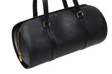 画像をギャラリービューアに読み込む, 極美品 LOUIS VUITTON ルイヴィトン エピ スフロ ハンドバッグ レザー ノワール M52222 エピレザー ゴールド金具 中古 4b010535