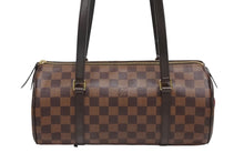 画像をギャラリービューアに読み込む, 極美品 LOUIS VUITTON ルイヴィトン ダミエ パピヨン 30 ワンショルダーバッグ N41210 ブラウン ゴールド金具 新型 中古 4b010536