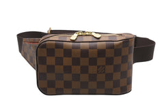 極美品 LOUIS VUITTON ルイヴィトン ジェロニモス ウエストバッグ ボディバッグ N51994 ダミエ ブラウン 中古 4b010539