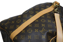 画像をギャラリービューアに読み込む, LOUIS VUITTON ルイヴィトン キーポルバンドリエール60 ボストンバッグ M41412 モノグラム PVC ヌメ革 ブラウン 美品 中古 4b010546
