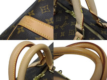 画像をギャラリービューアに読み込む, LOUIS VUITTON ルイヴィトン キーポルバンドリエール60 ボストンバッグ M41412 モノグラム PVC ヌメ革 ブラウン 美品 中古 4b010546