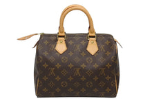 画像をギャラリービューアに読み込む, LOUIS VUITTON ルイヴィトン モノグラム スピーディ25 ハンドバッグ ブラウン M41109 ゴールド金具 美品 中古 4b010547