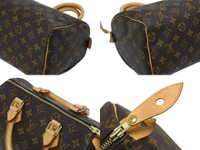 画像をギャラリービューアに読み込む, LOUIS VUITTON ルイヴィトン モノグラム スピーディ25 ハンドバッグ ブラウン M41109 ゴールド金具 美品 中古 4b010547