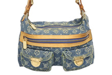 画像をギャラリービューアに読み込む, LOUIS VUITTON ルイヴィトン モノグラムデニム バギーPM ショルダーバッグ ワンショルダー M95049 インディゴブルー 良品 中古 4b010548