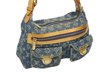 画像をギャラリービューアに読み込む, LOUIS VUITTON ルイヴィトン モノグラムデニム バギーPM ショルダーバッグ ワンショルダー M95049 インディゴブルー 良品 中古 4b010548