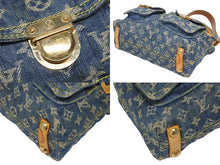 画像をギャラリービューアに読み込む, LOUIS VUITTON ルイヴィトン モノグラムデニム バギーPM ショルダーバッグ ワンショルダー M95049 インディゴブルー 良品 中古 4b010548