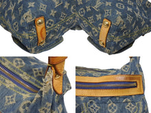 画像をギャラリービューアに読み込む, LOUIS VUITTON ルイヴィトン モノグラムデニム バギーPM ショルダーバッグ ワンショルダー M95049 インディゴブルー 良品 中古 4b010548
