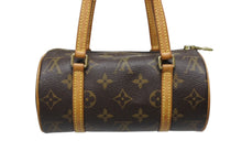 画像をギャラリービューアに読み込む, LOUIS VUITTON ルイヴィトン モノグラム ミニパピヨン19 ハンドバッグ M51389 ブラウン ゴールド金具 美品 中古 4b010549