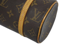 画像をギャラリービューアに読み込む, LOUIS VUITTON ルイヴィトン モノグラム ミニパピヨン19 ハンドバッグ M51389 ブラウン ゴールド金具 美品 中古 4b010549